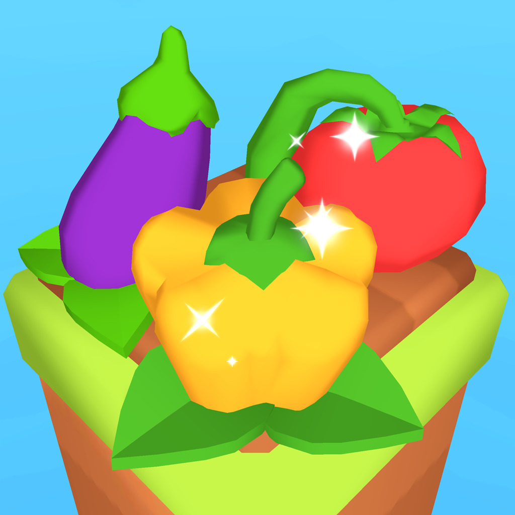 Merge Crop 3D icon